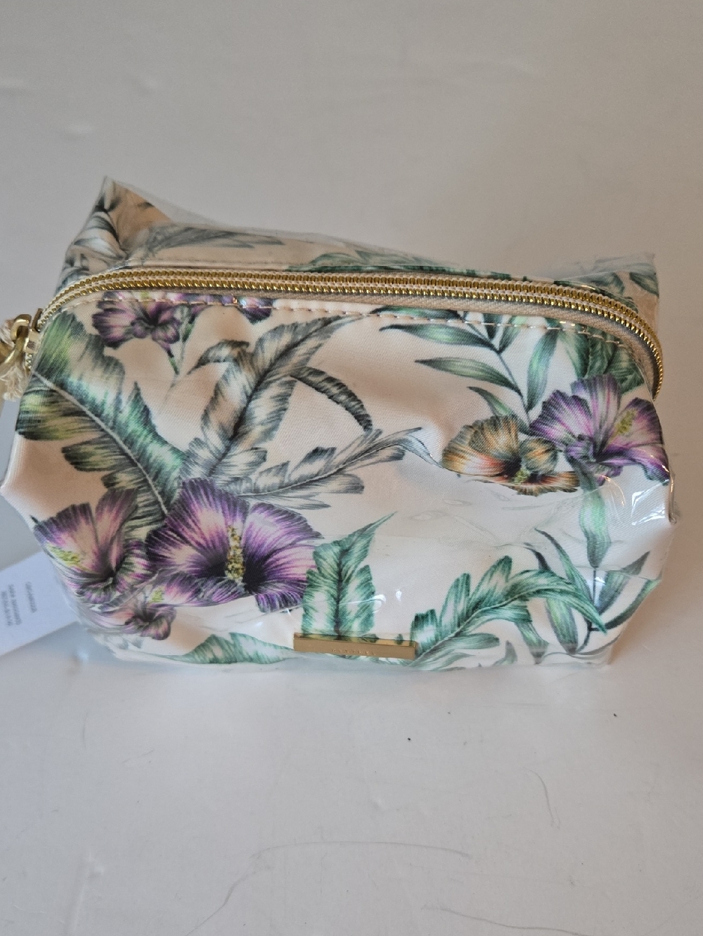 Kestrel Tropical Print Travel Makeup Bag NWT
